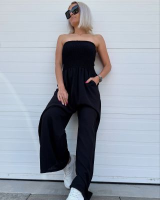 Stylový letní kousek - moderní dámský OVERÁL s gumou v horní části...trendy rovné nohavice....TOP KOUSEK 🌸🛍️🩷 #novinky...